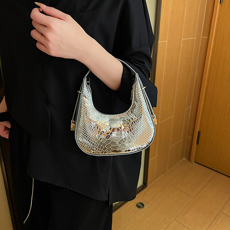 Wholesale PU Crocodile Pattern Single Shoulder Handbags